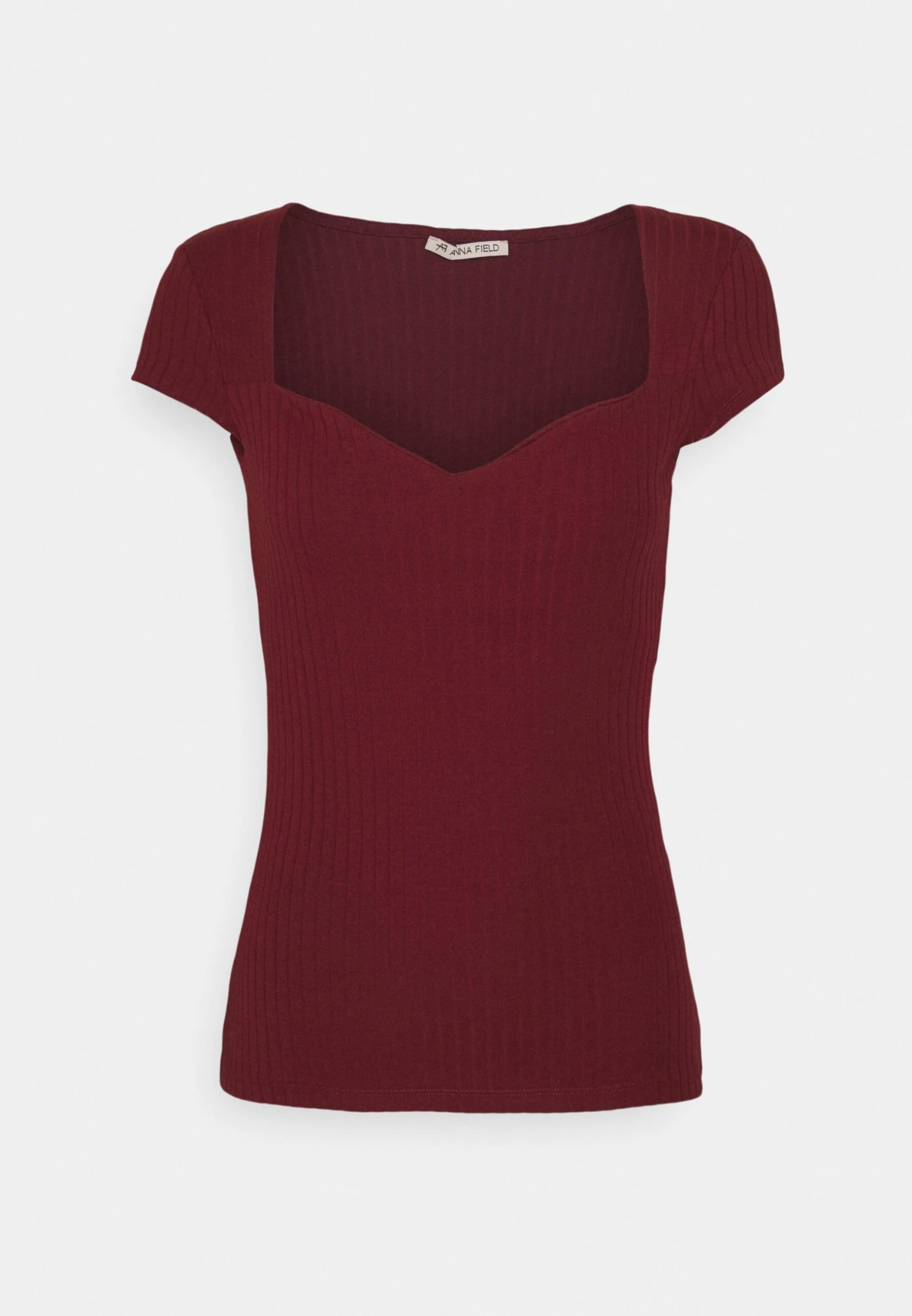 Anna Field T-shirt Z Nadrukiem - Dark Red