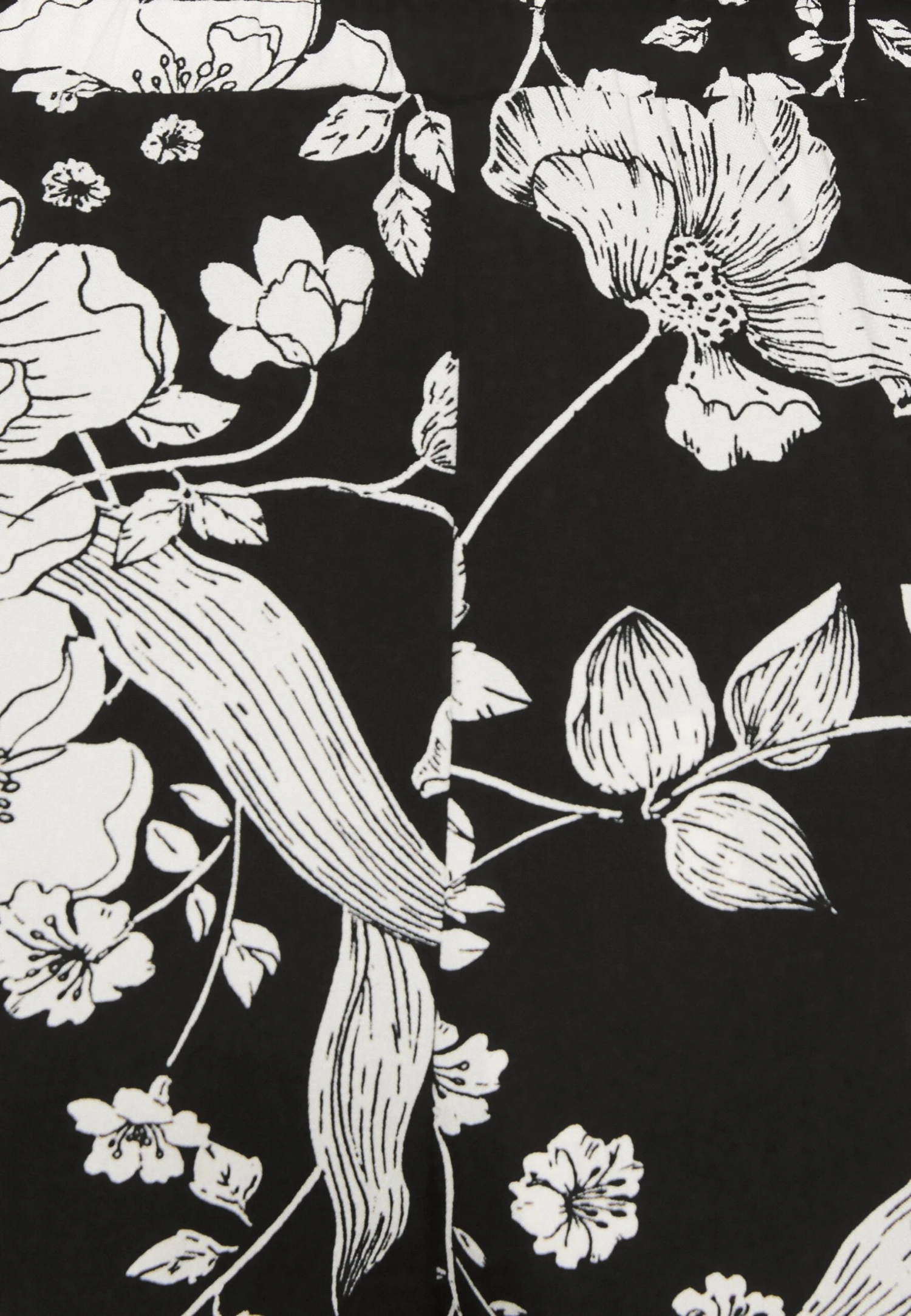 Anna Field Spodnie Materiałowe - Black/off White - obrazek 6