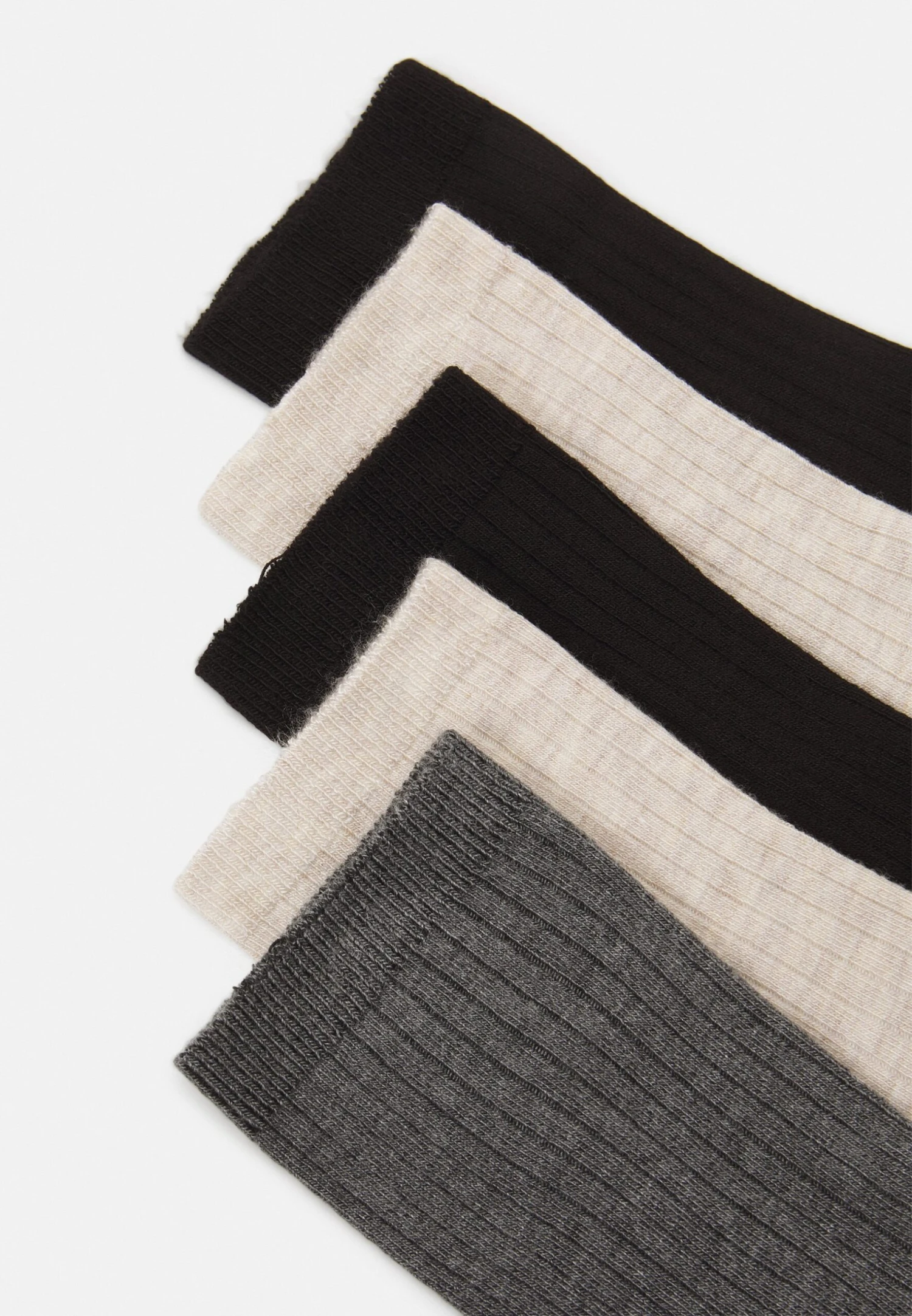 Anna Field 5 PACK - Skarpety - Beige/black/grey - obrazek 2
