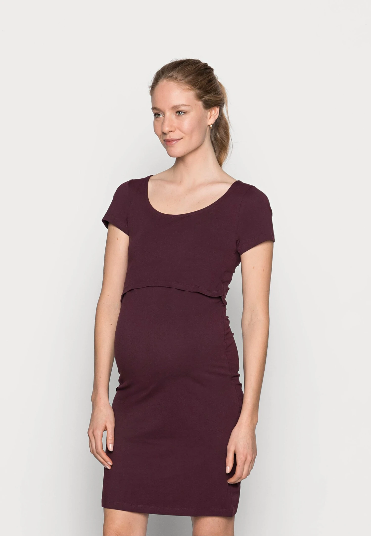 2ER PACK NURSING FUNCTION DRESS - Sukienka Etui - Black/bordeaux - obrazek 2