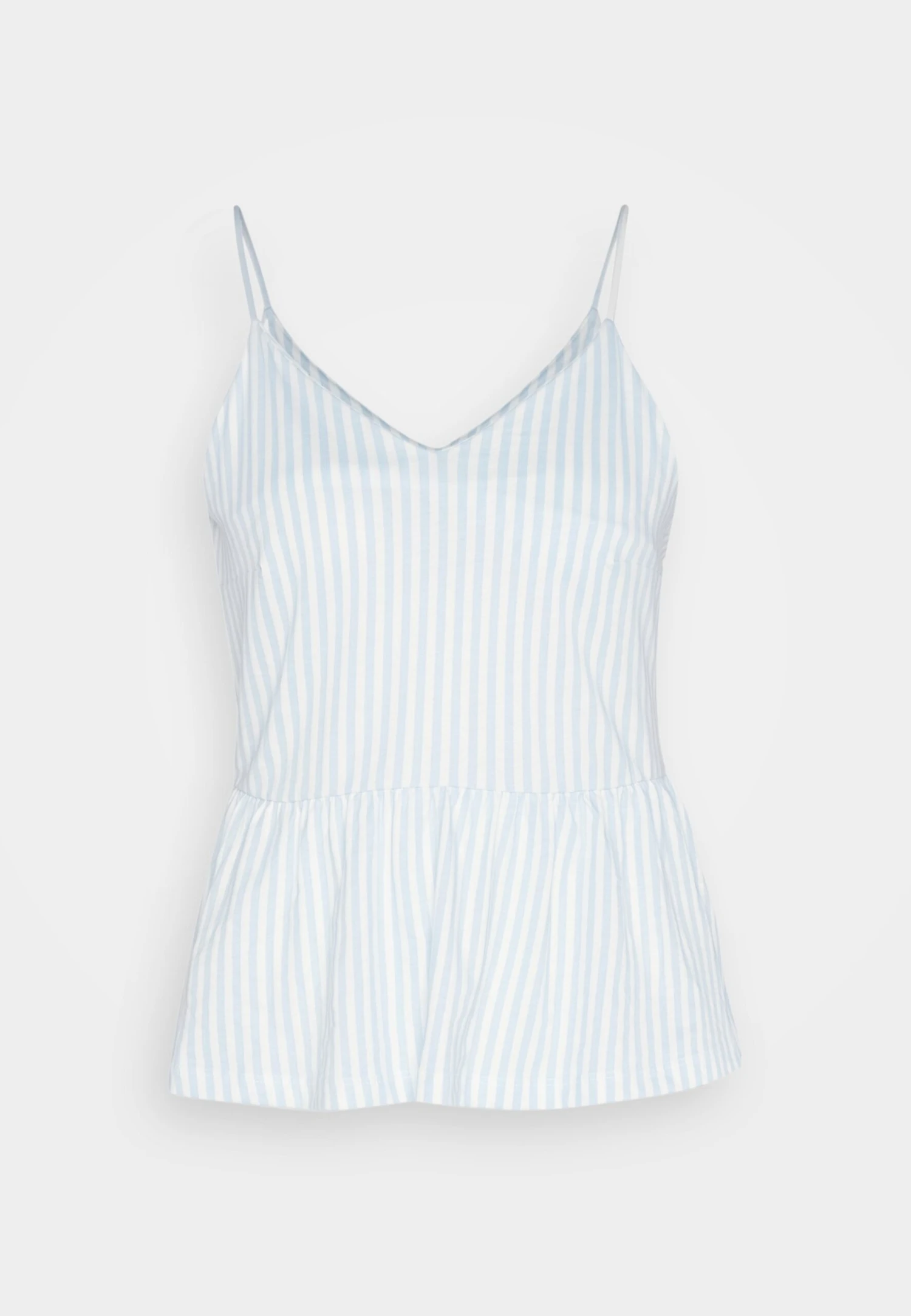 Anna Field Top - Light Blue/white - obrazek 5
