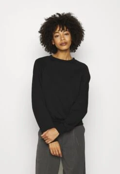 Anna Field BASIC CLEAN CREW NECK SWEATSHIRT - Bluza - Black