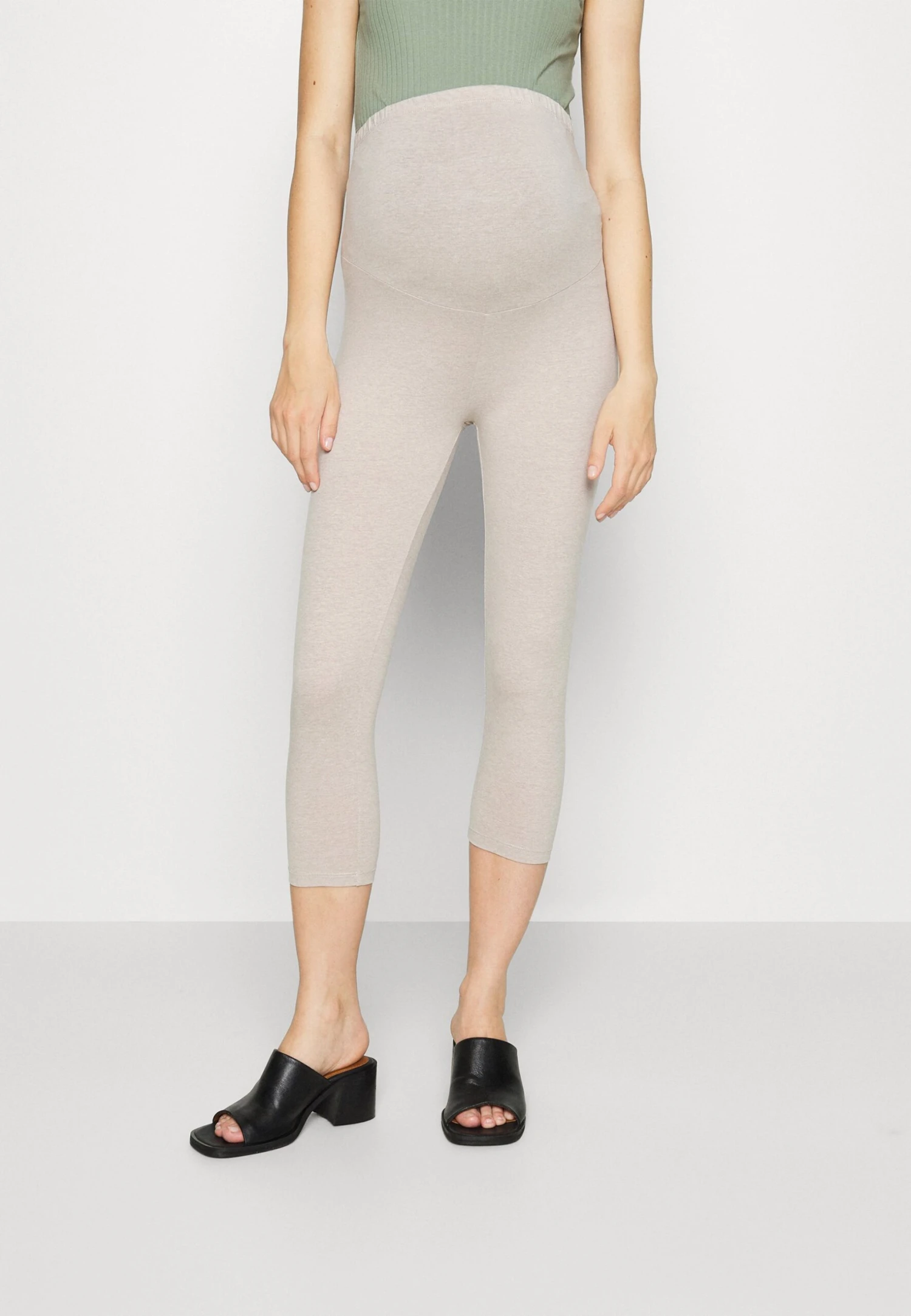 3 PACK - Legginsy - Black /mottled Beige/mottled Dark Grey - obrazek 4