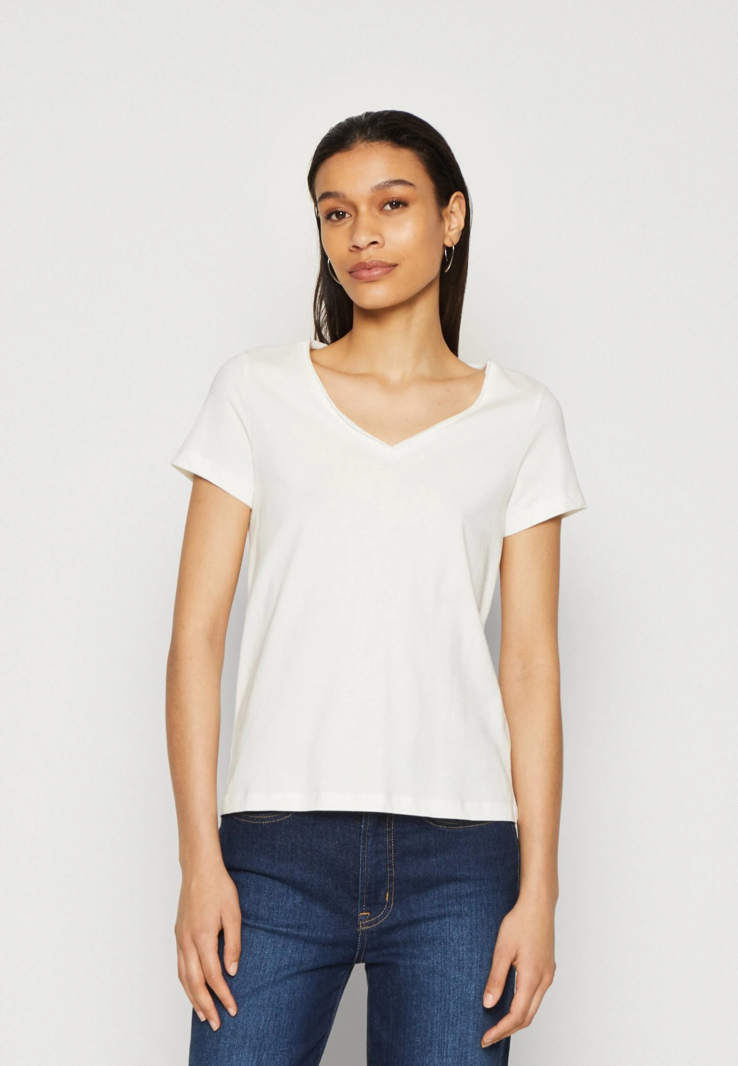 Anna Field 3 PACK - T-shirt Basic - Dark Yellow/purple/white - obrazek 2