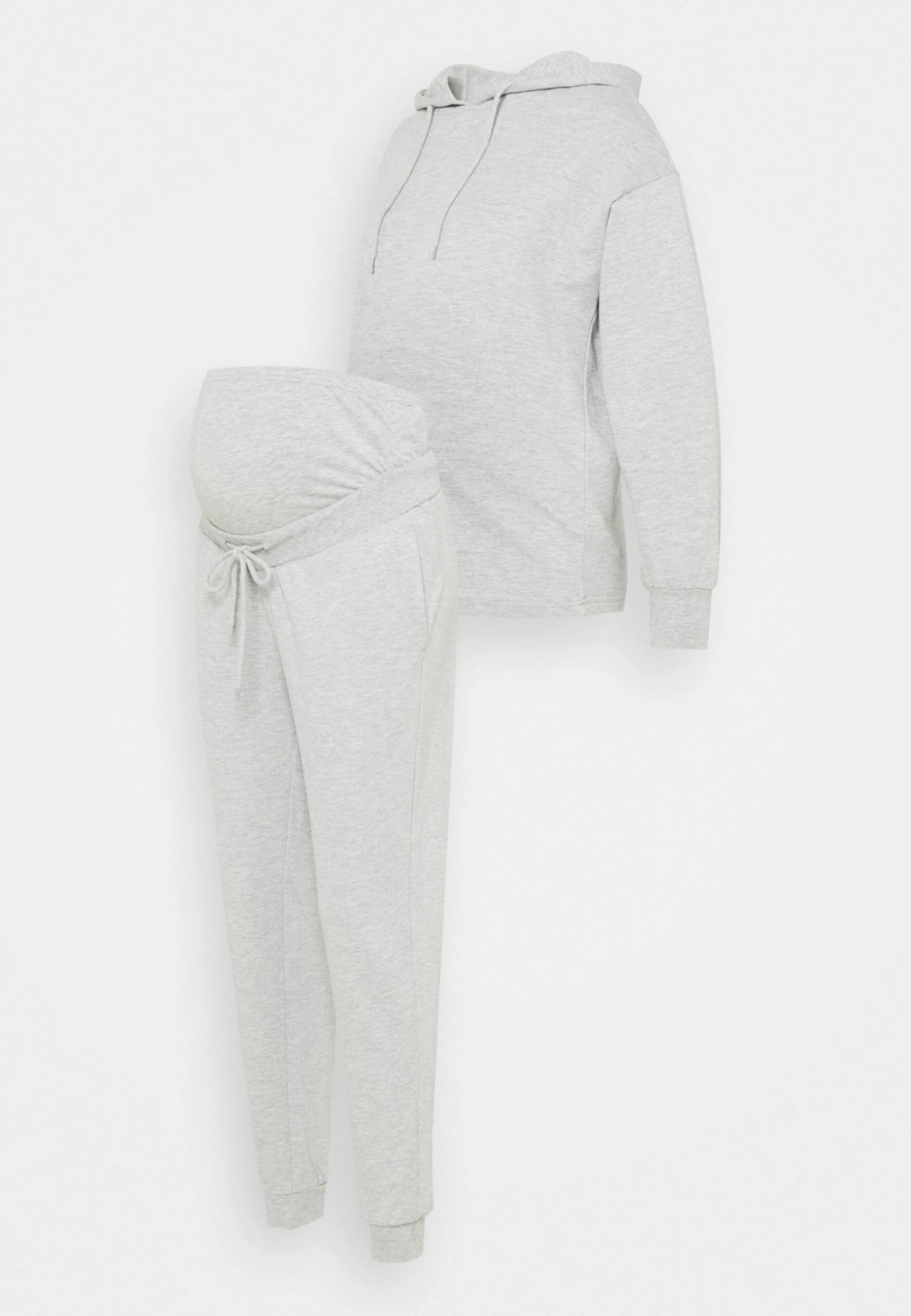 HOODIE WITH JOGGER SET - Bluza Z Kapturem - Light Grey