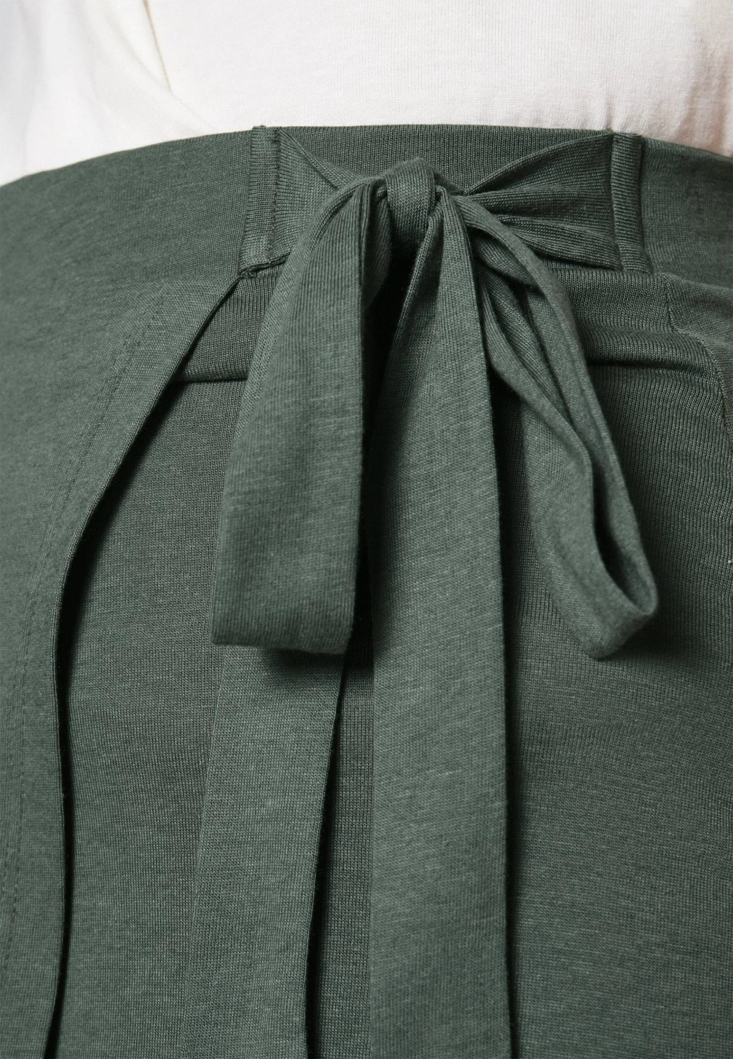 Anna Field BASIC WRAP OVER MIDI SKIRT - Spódnica Trapezowa - Light Green - obrazek 7