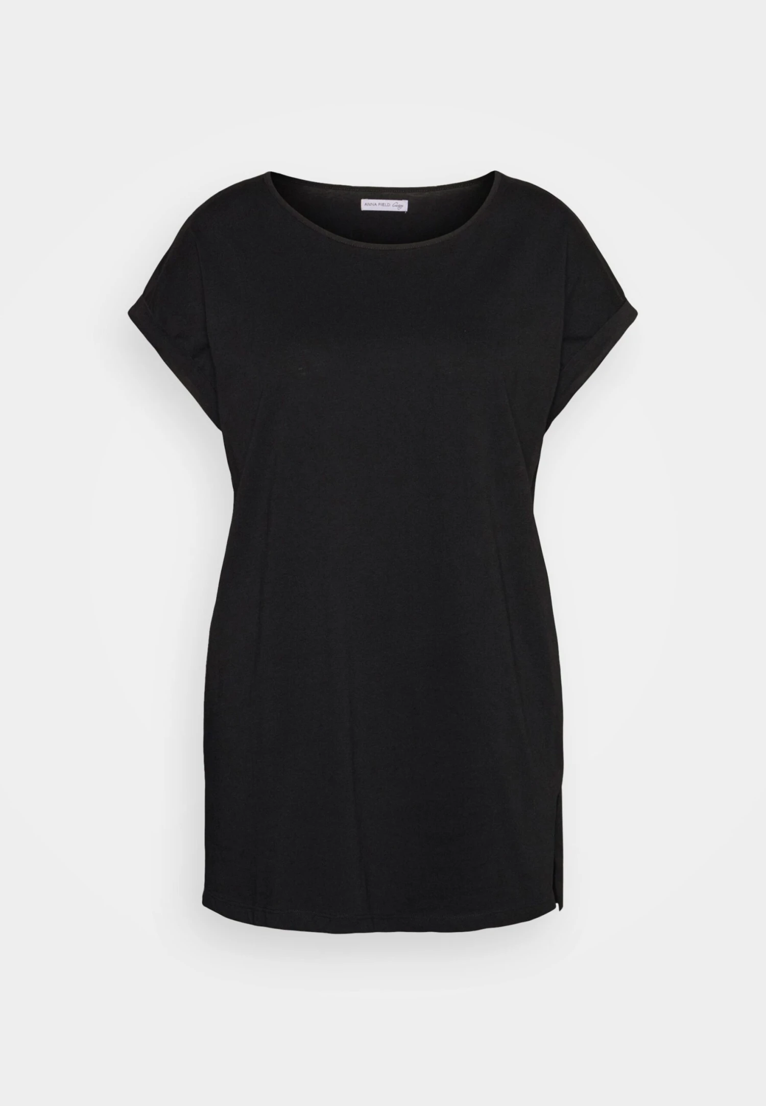 LONG - T-shirt Basic - Black - obrazek 6