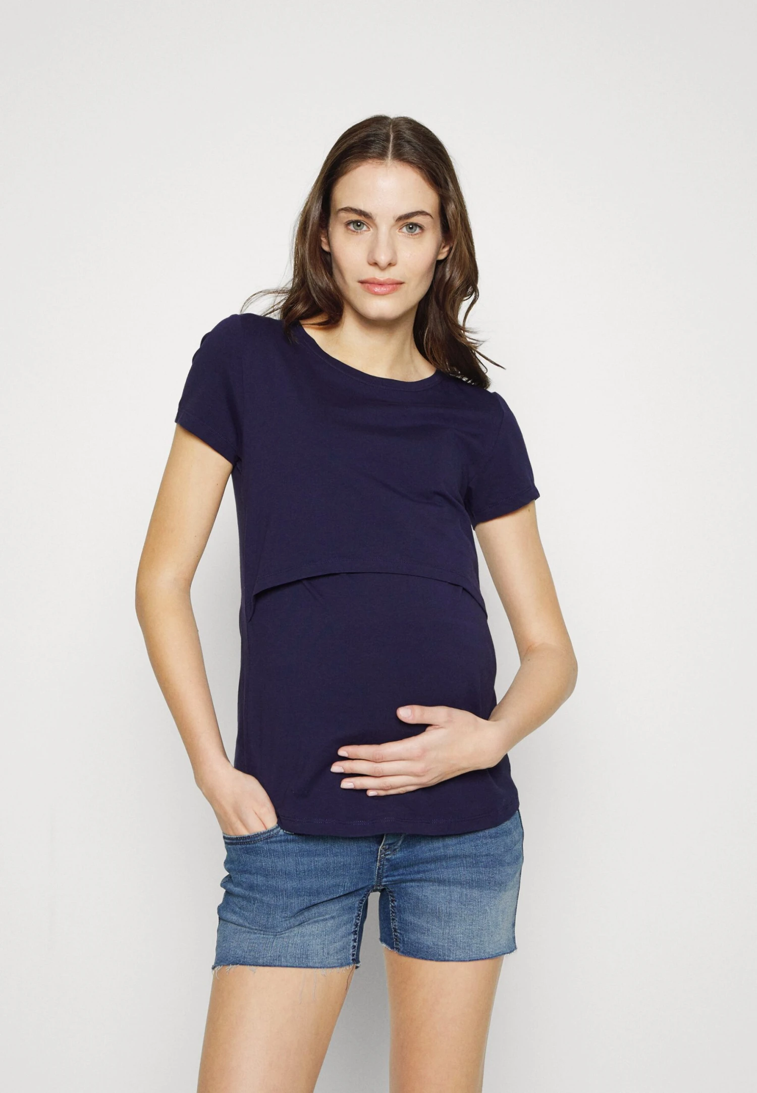 2 PACK - T-shirt Basic - Dark Red/white/ Dark Blue - obrazek 4