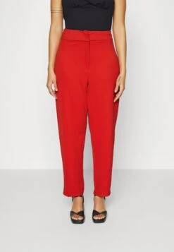 STRETCH TROUSERS - Spodnie Materiałowe - Red