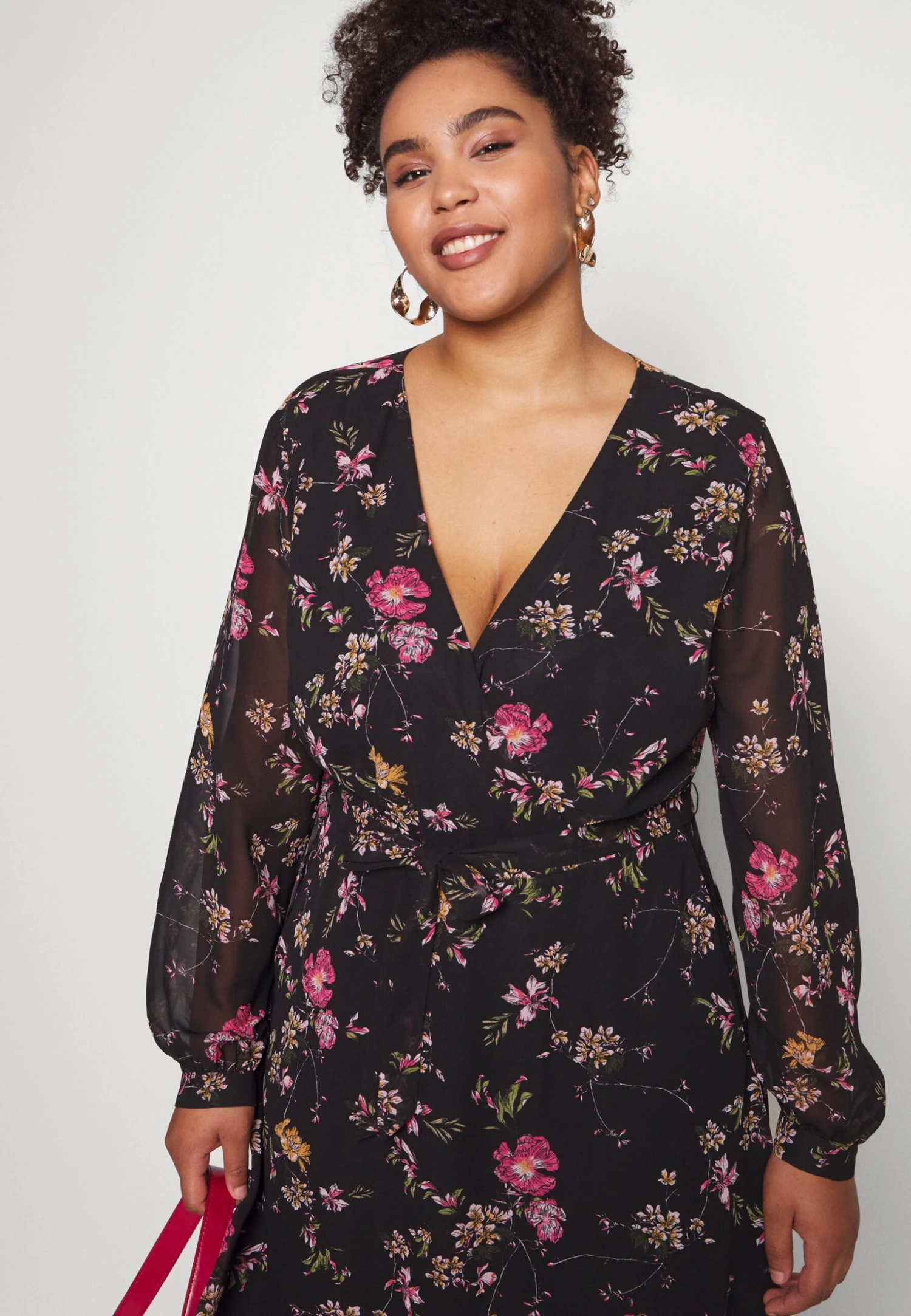 Sukienka Letnia - Black/pink - obrazek 4