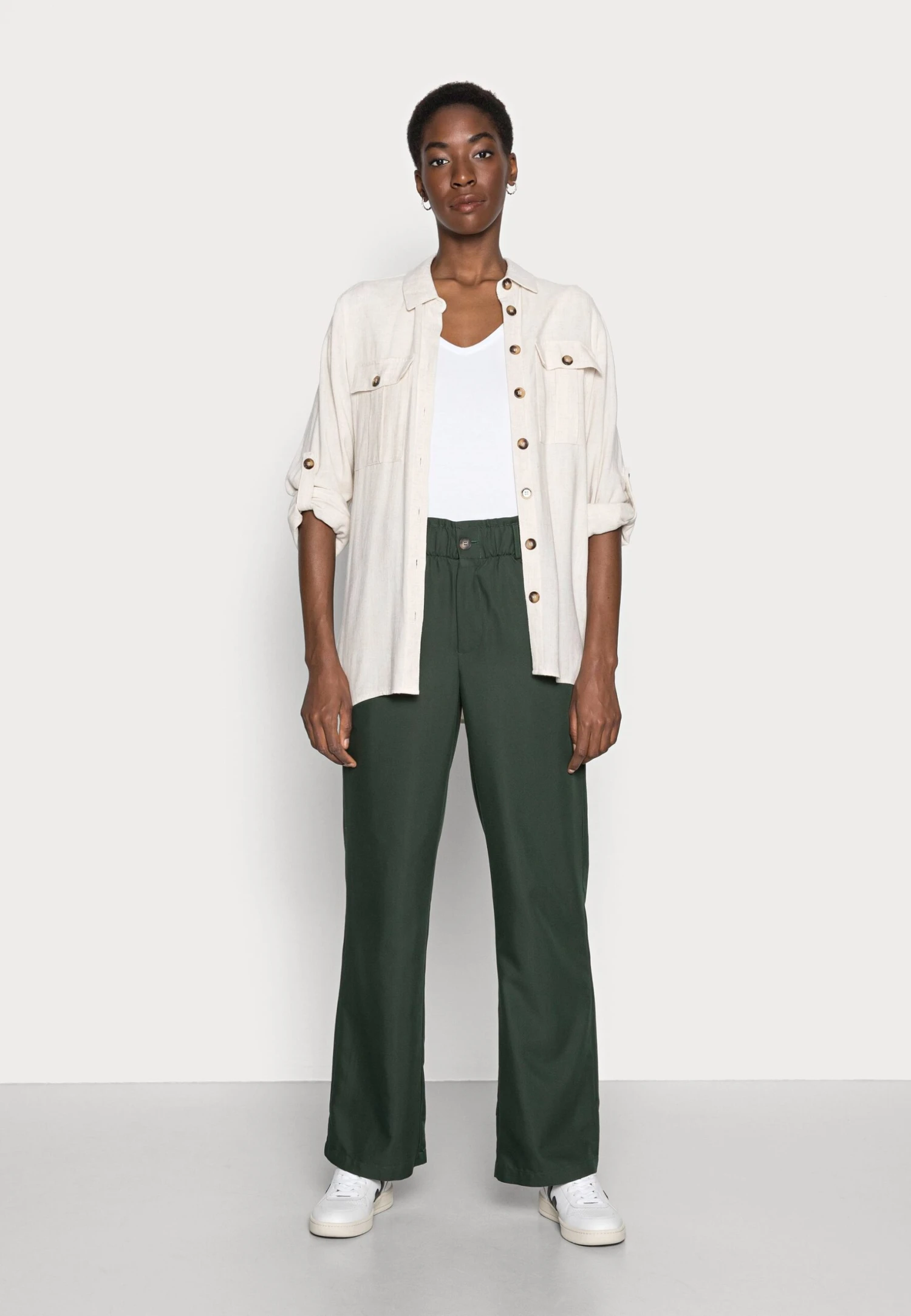 Anna Field 2 PACK - T-shirt Basic - White/black