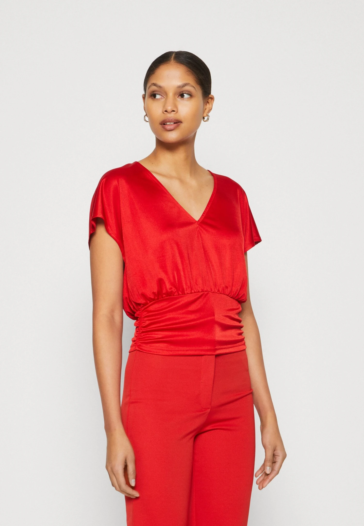 Anna Field T-shirt Z Nadrukiem - Red