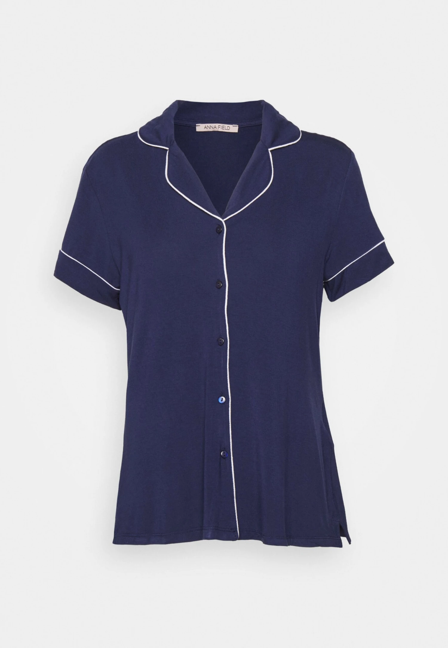 Anna Field BUTTON THROUGH PJ SET - Piżama - Blue/white - obrazek 5