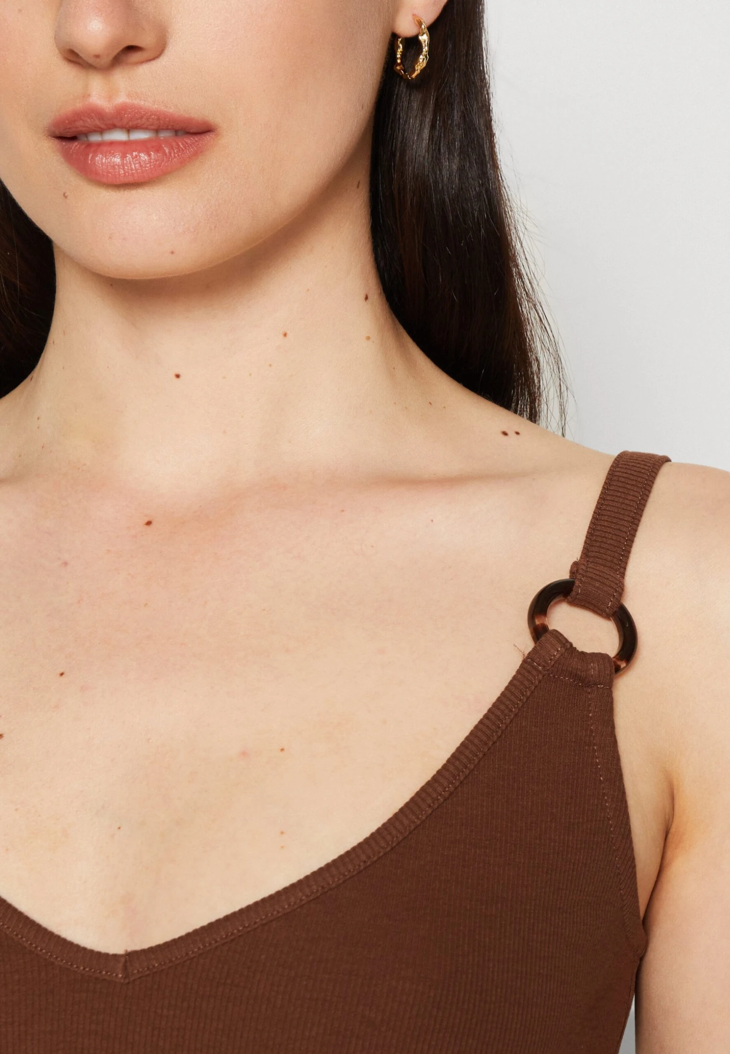 Anna Field Top - Dark Brown - obrazek 6