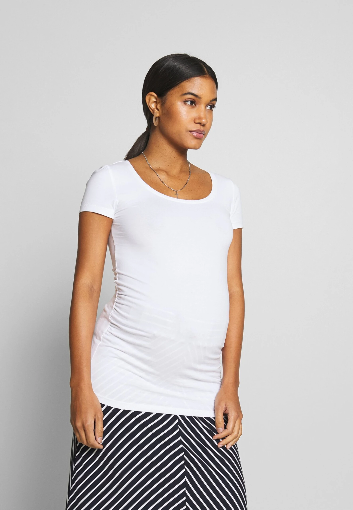 3er PACK - T-shirt Basic - White/black/dark Grey - obrazek 3