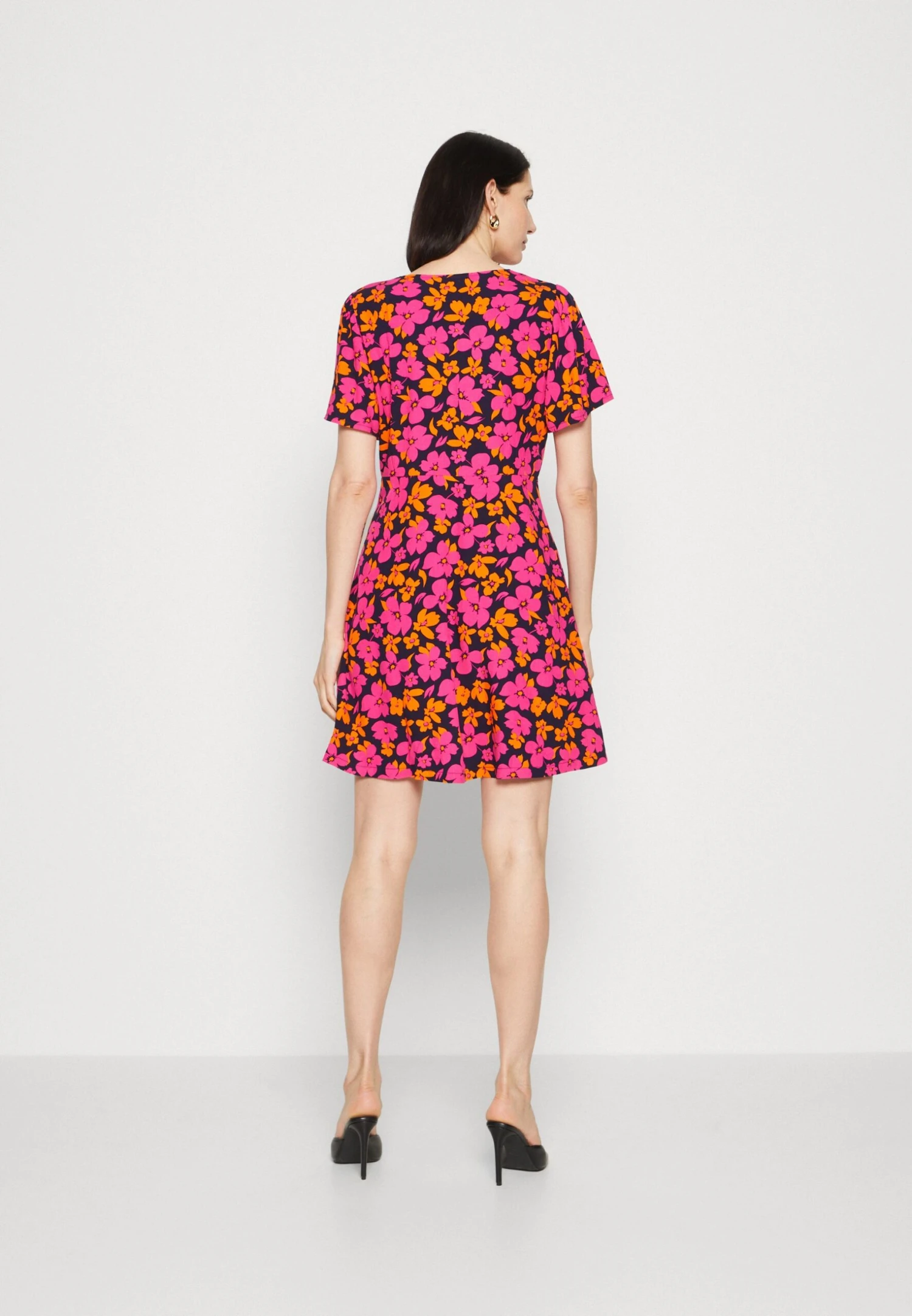 Anna Field Sukienka Koszulowa - Pink/orange - obrazek 3