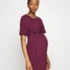 SLEEVES MINI DRESS - Sukienka Z Dżerseju - Purple