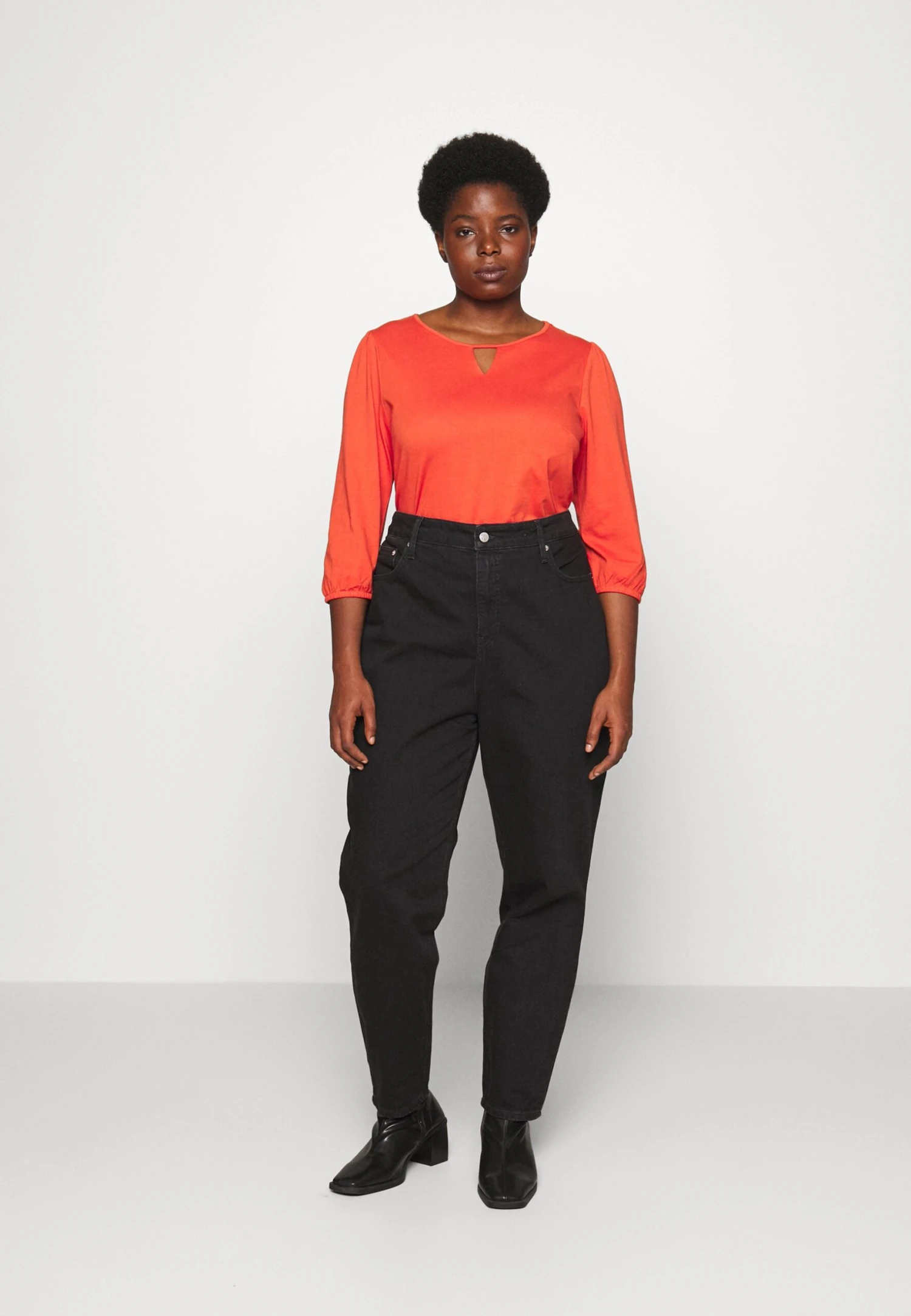 Bluzka Z Długim Rękawem - Red - obrazek 2