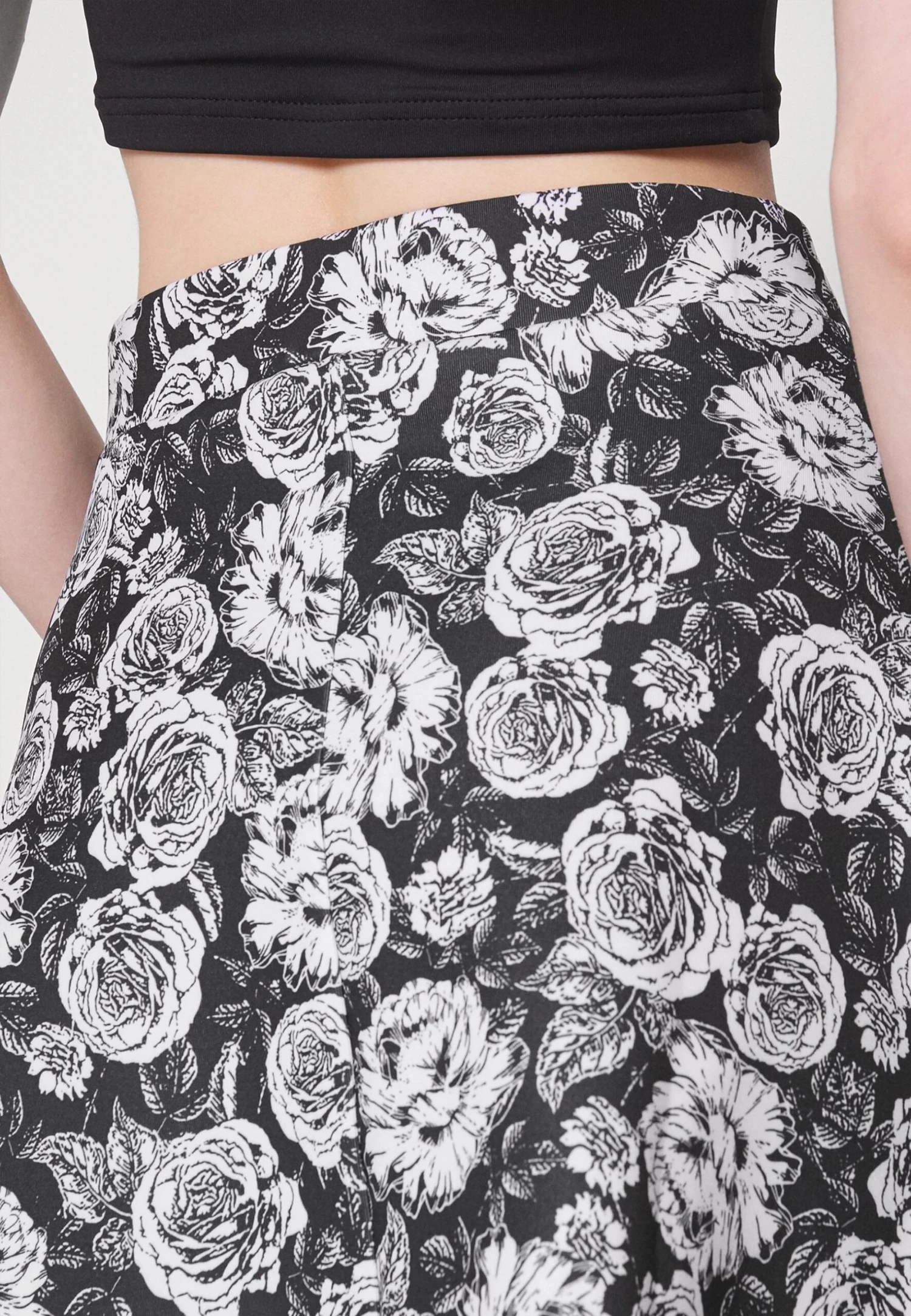 Spódnica Trapezowa - Black/white - obrazek 6