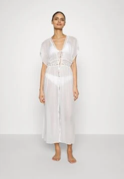 Anna Field EMBROIDERED COVER UP / 802 - BLACK - Akcesoria Plażowe - 001 - White