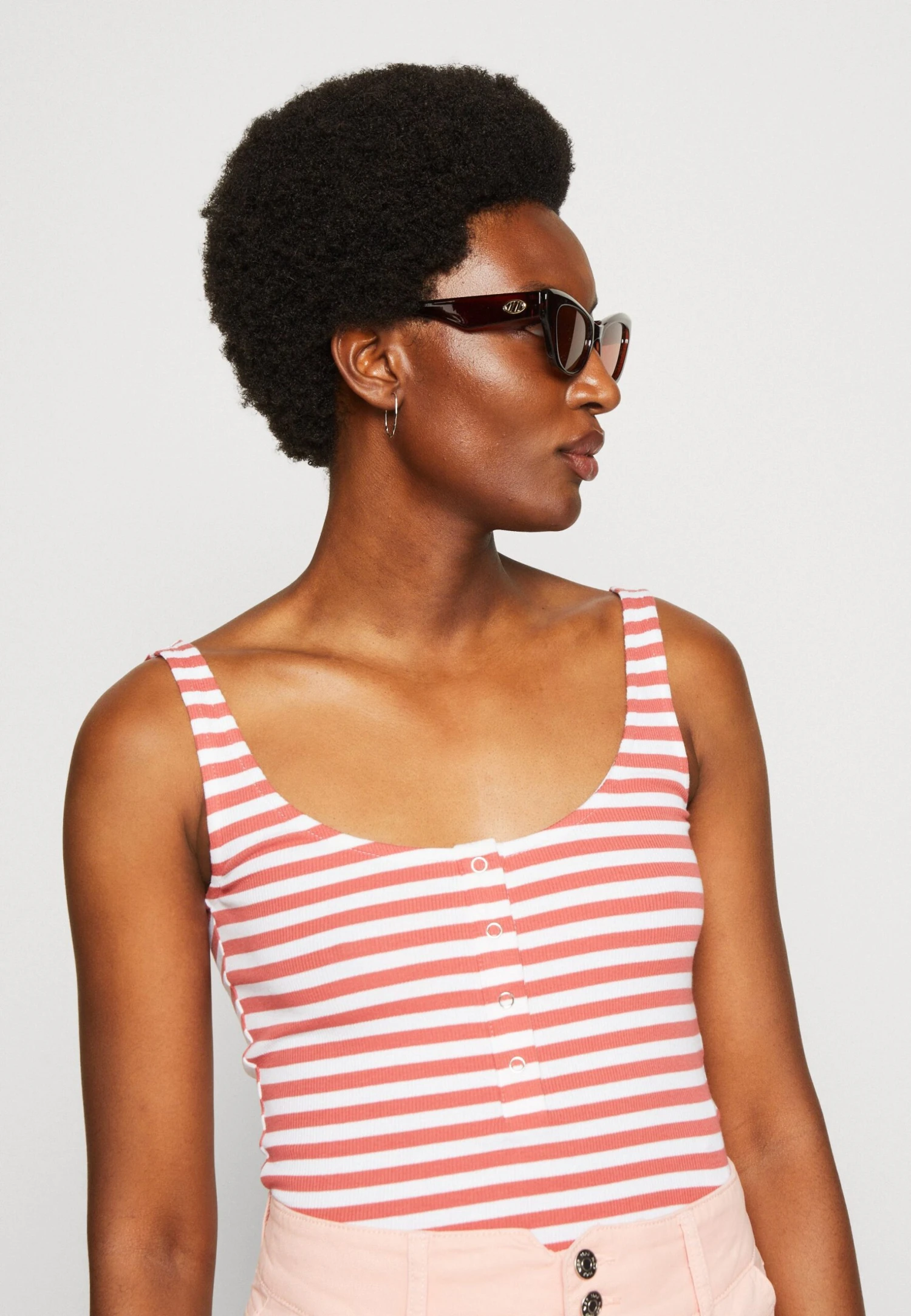 Anna Field Top - White/red - obrazek 4