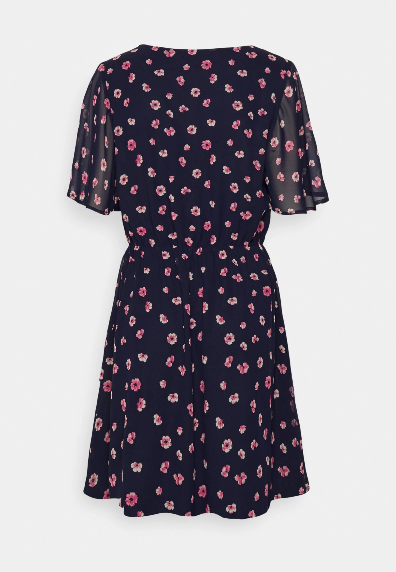 Anna Field V-NECK SLEEVE DRESS - Sukienka Letnia - Dark Blue/pink - obrazek 9