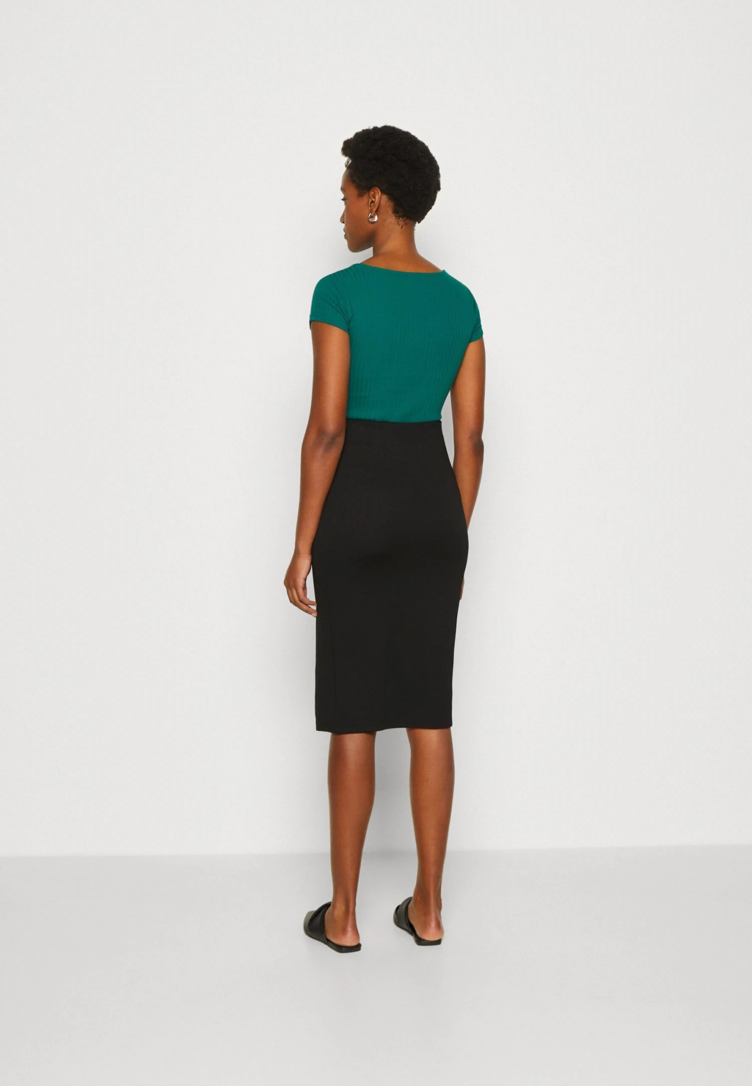 Anna Field Spódnica Ołówkowa - Black - obrazek 3