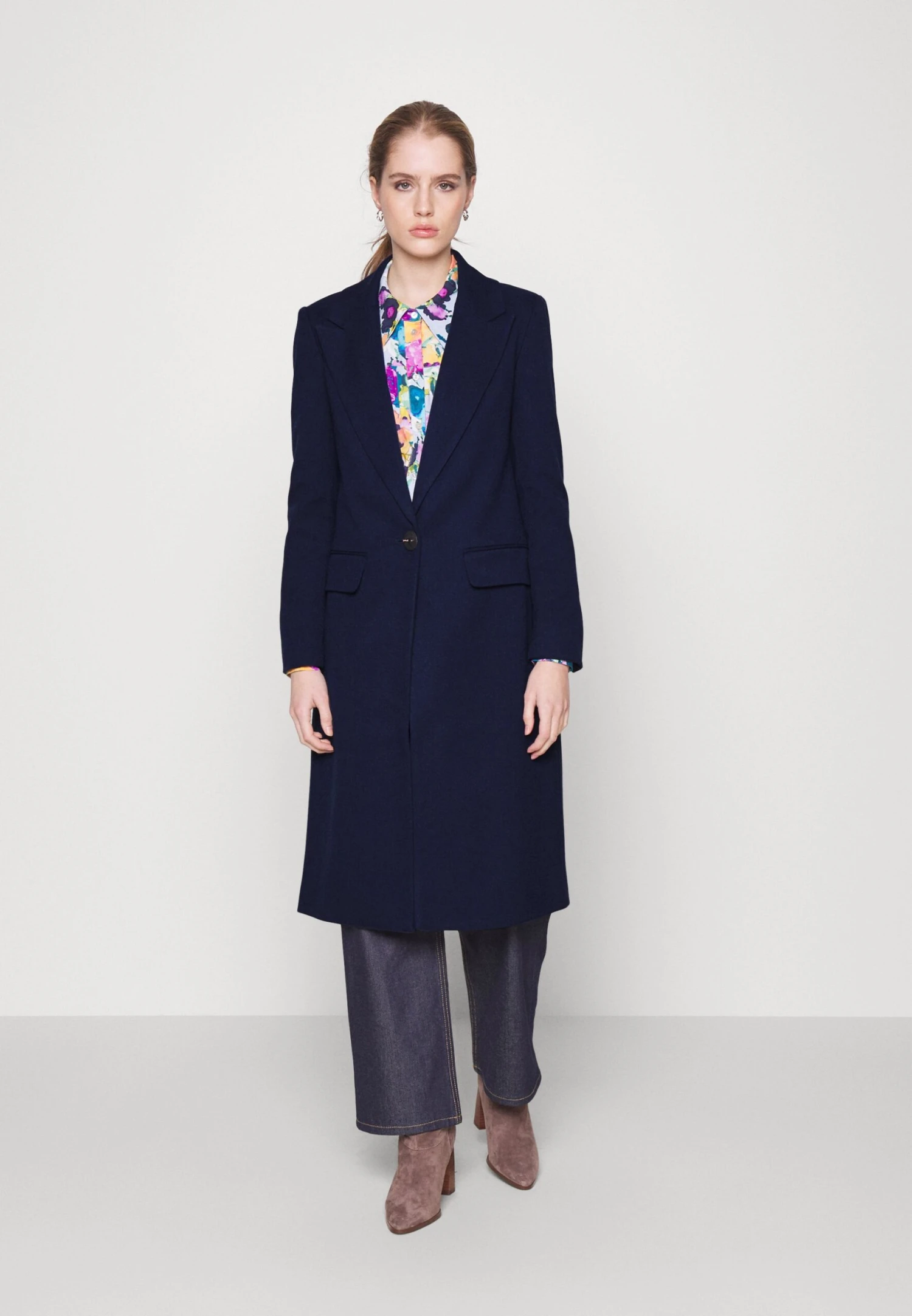 Klasyczny Płaszcz - Dark Blue