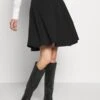 Anna Field BASIC MINI A-LINE SKIRT - Spódnica Mini - Black