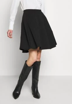 Anna Field BASIC MINI A-LINE SKIRT - Spódnica Mini - Black