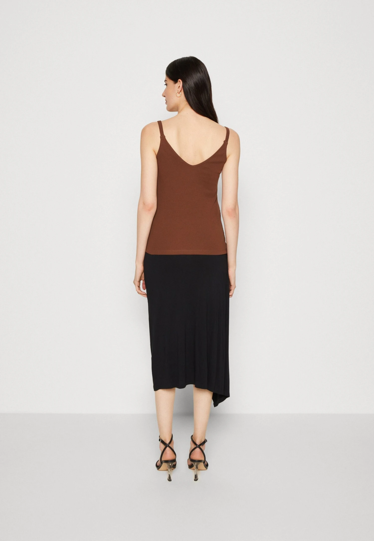 Anna Field Top - Dark Brown - obrazek 3