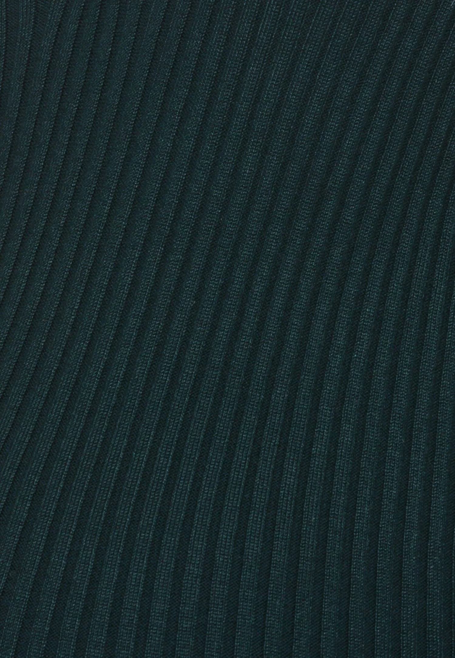 POLO V AUSSCHNITT RIPP BODYCON MINI STRICKKLEID - Sukienka Etui - Green - obrazek 3