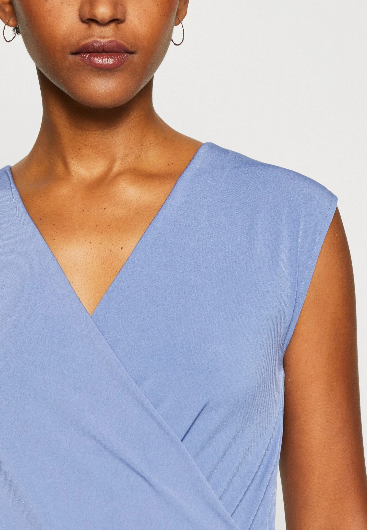 Anna Field T-shirt Z Nadrukiem - Blue-grey - obrazek 6