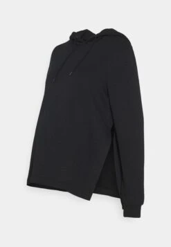 NURSING HOODIE WITH SLIT - Bluza Z Kapturem - Black