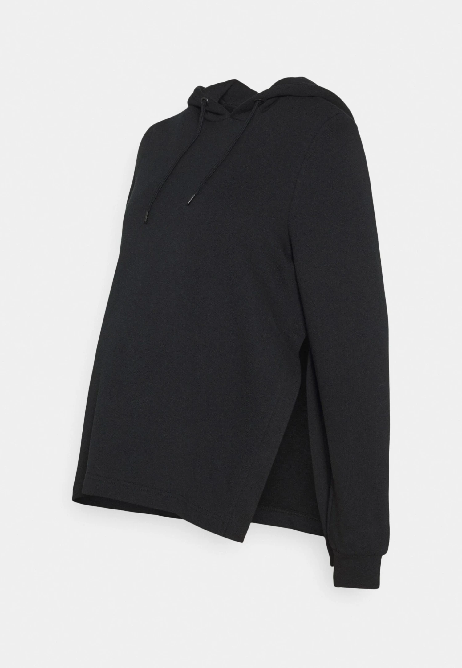 NURSING HOODIE WITH SLIT - Bluza Z Kapturem - Black
