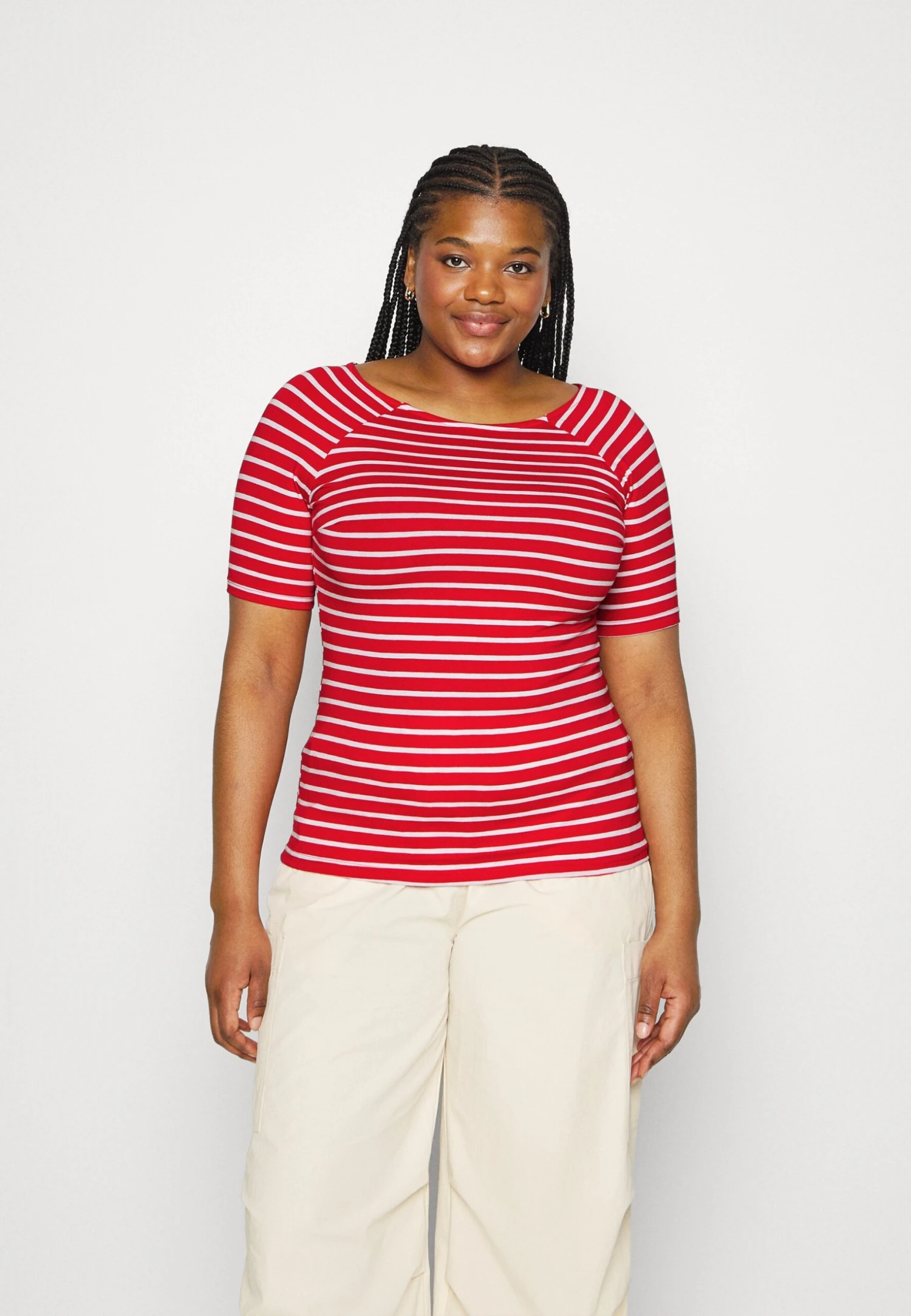 T-shirt Z Nadrukiem - Red/white