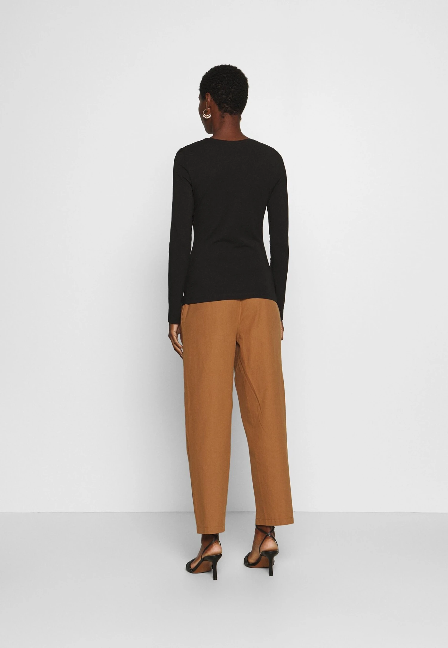 Anna Field 2 PACK - Bluzka Z Długim Rękawem - White/black - obrazek 3