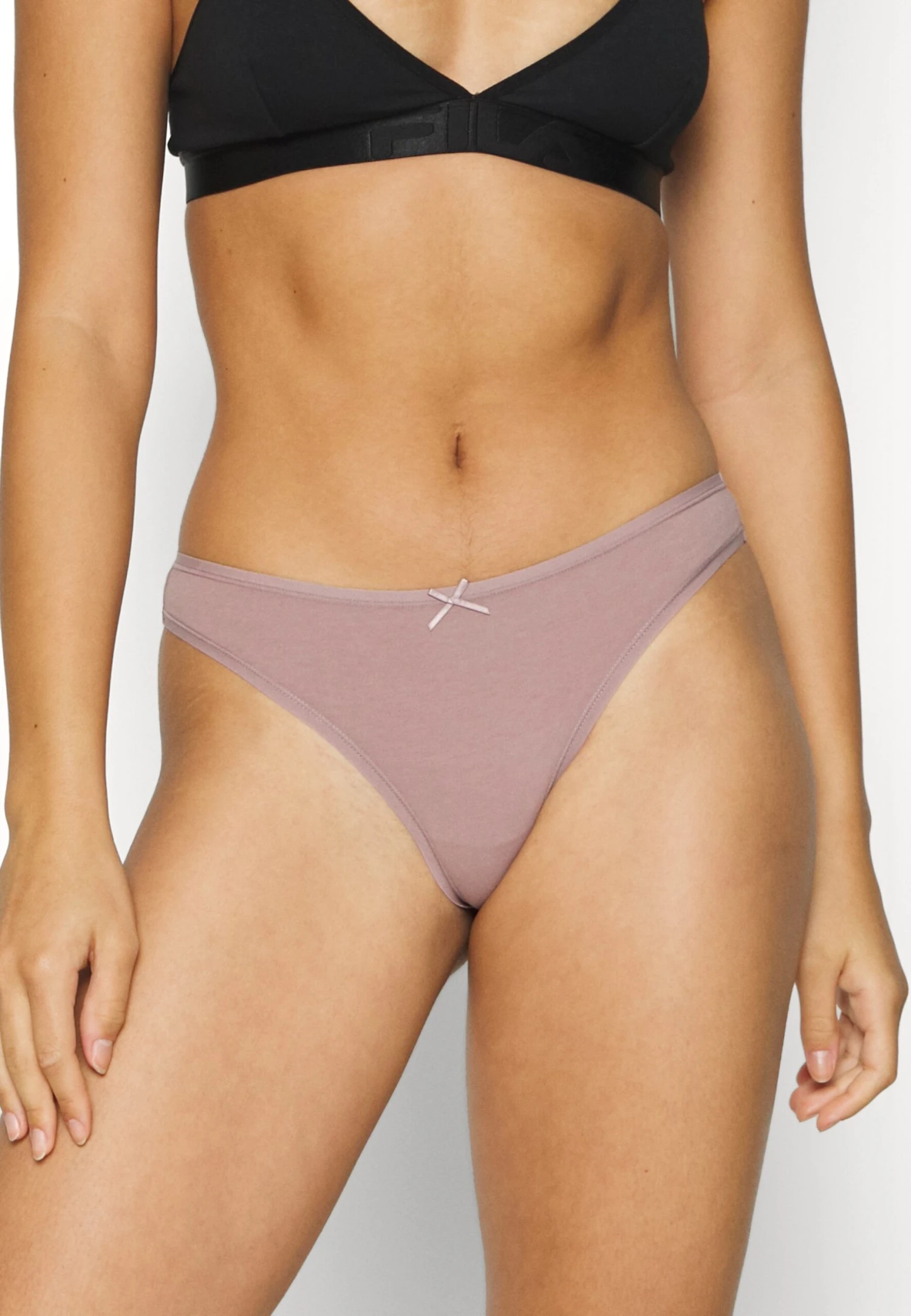 Anna Field GEORGINA 7PP THONG COTTON - Stringi - Black/pink - obrazek 4