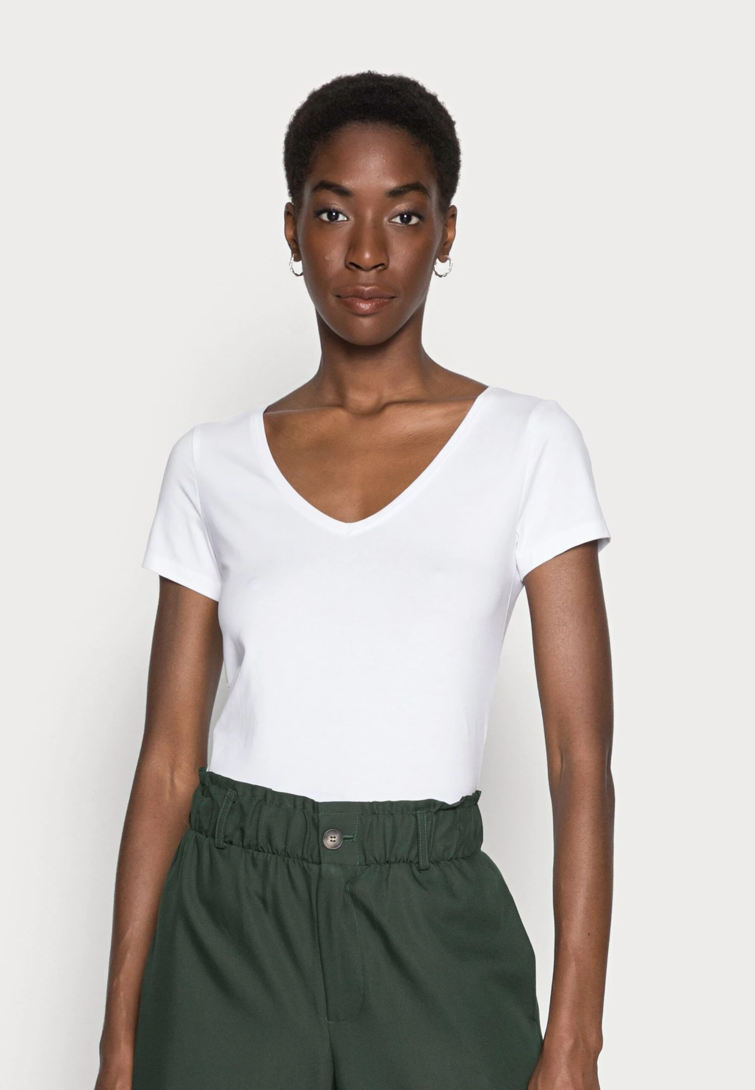 Anna Field 2 PACK - T-shirt Basic - White/black - obrazek 2