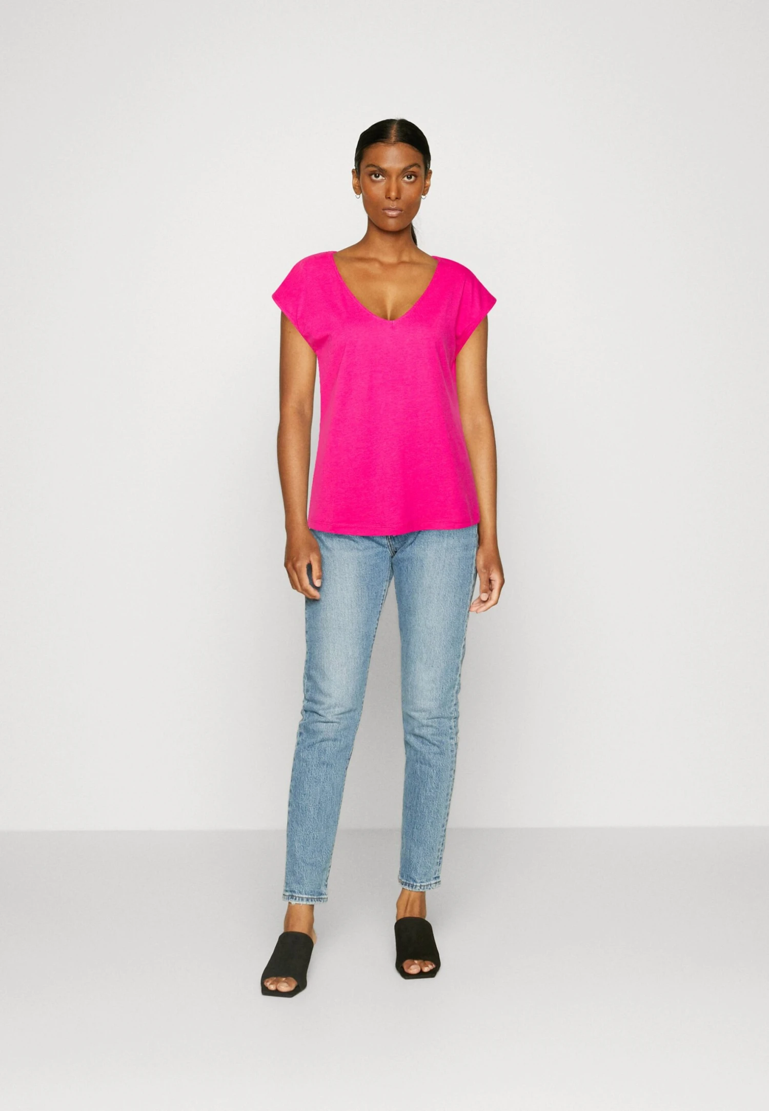 Anna Field T-shirt Basic - Pink - obrazek 2