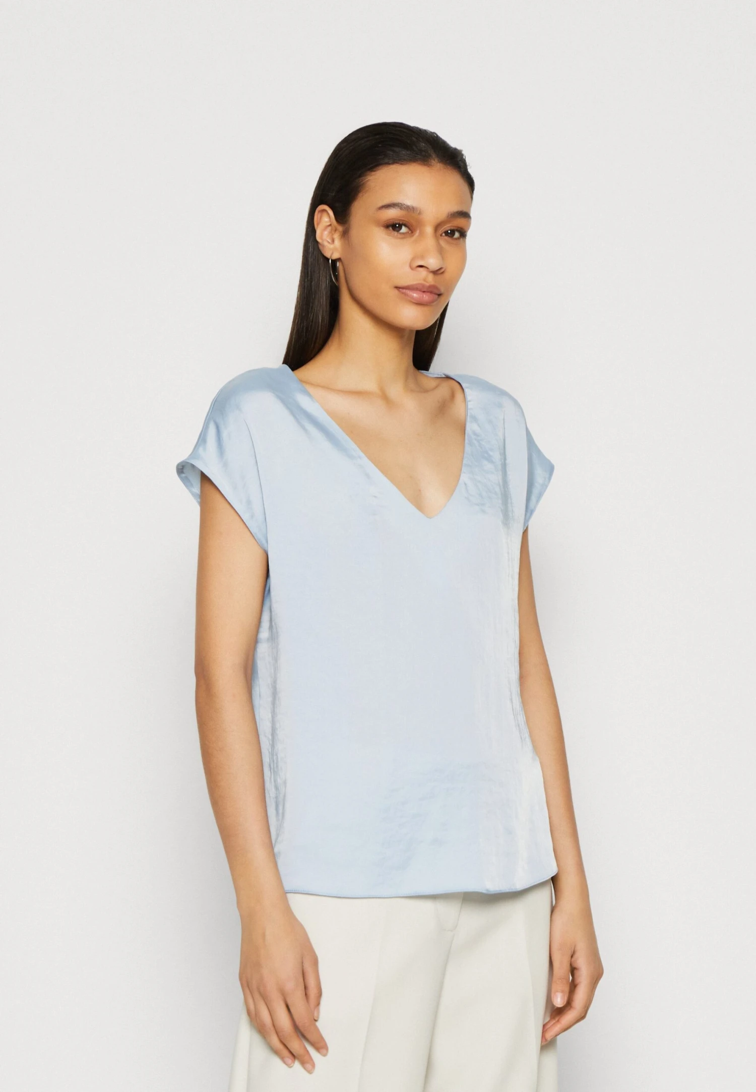 Anna Field T-shirt Basic - Light Blue