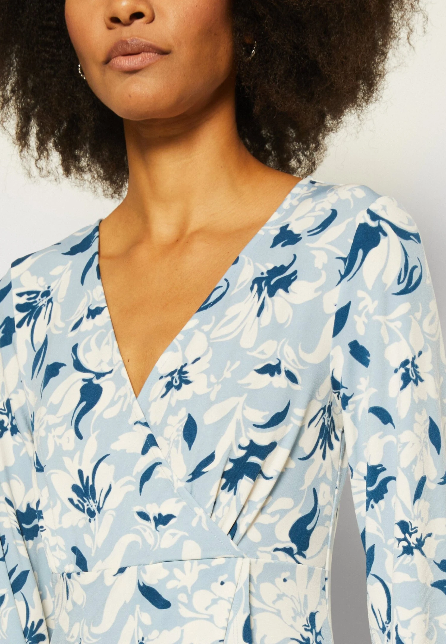 Anna Field Sukienka Z Dżerseju - Light Blue - obrazek 6