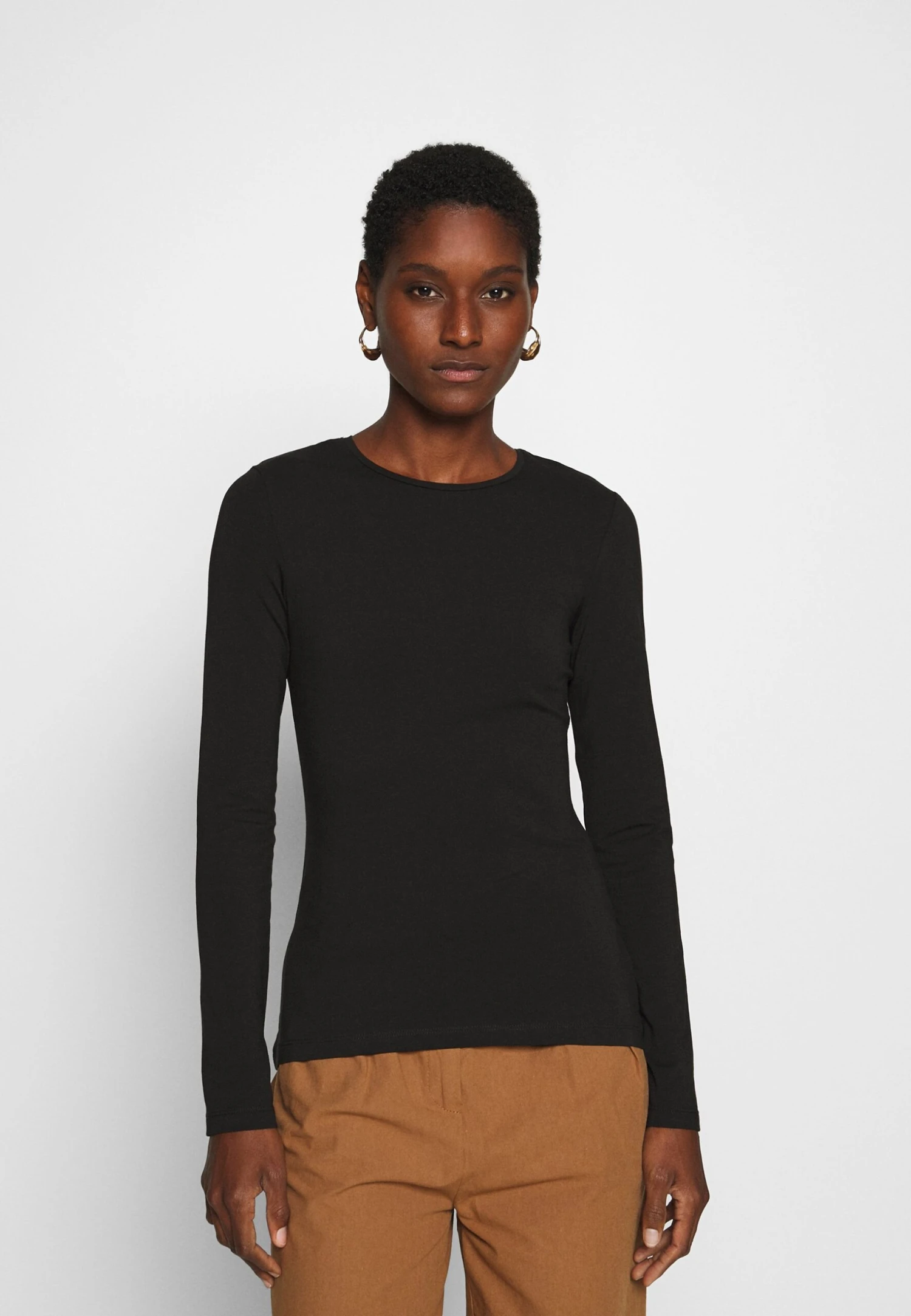 Anna Field 2 PACK - Bluzka Z Długim Rękawem - White/black - obrazek 2