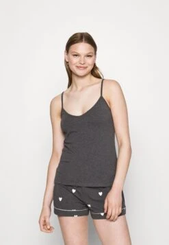 Anna Field HEART CAMI SET - Piżama - Grey