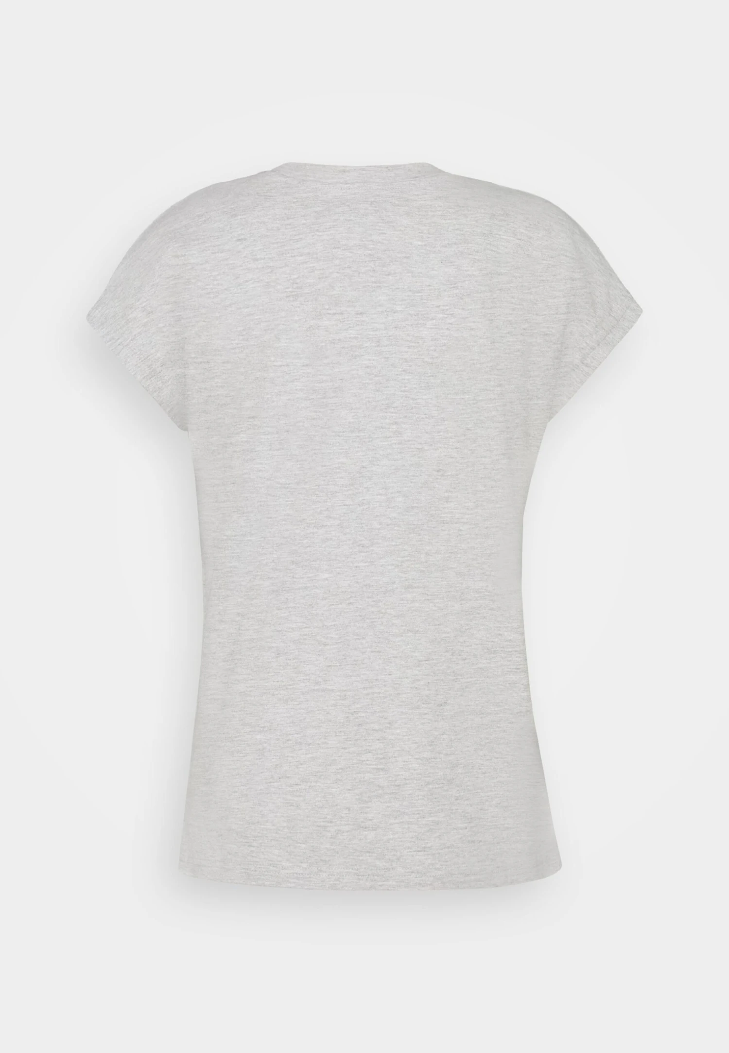 Anna Field T-shirt Basic - Mottled Light Grey - obrazek 2