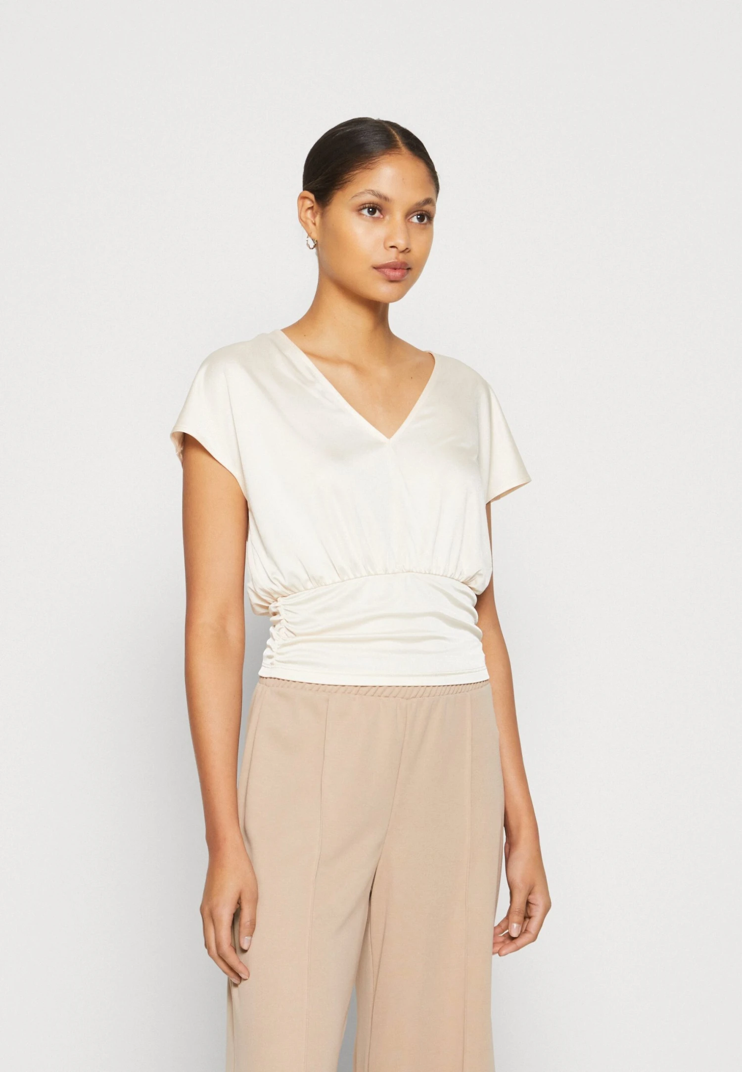 Anna Field T-shirt Z Nadrukiem - Light Pink