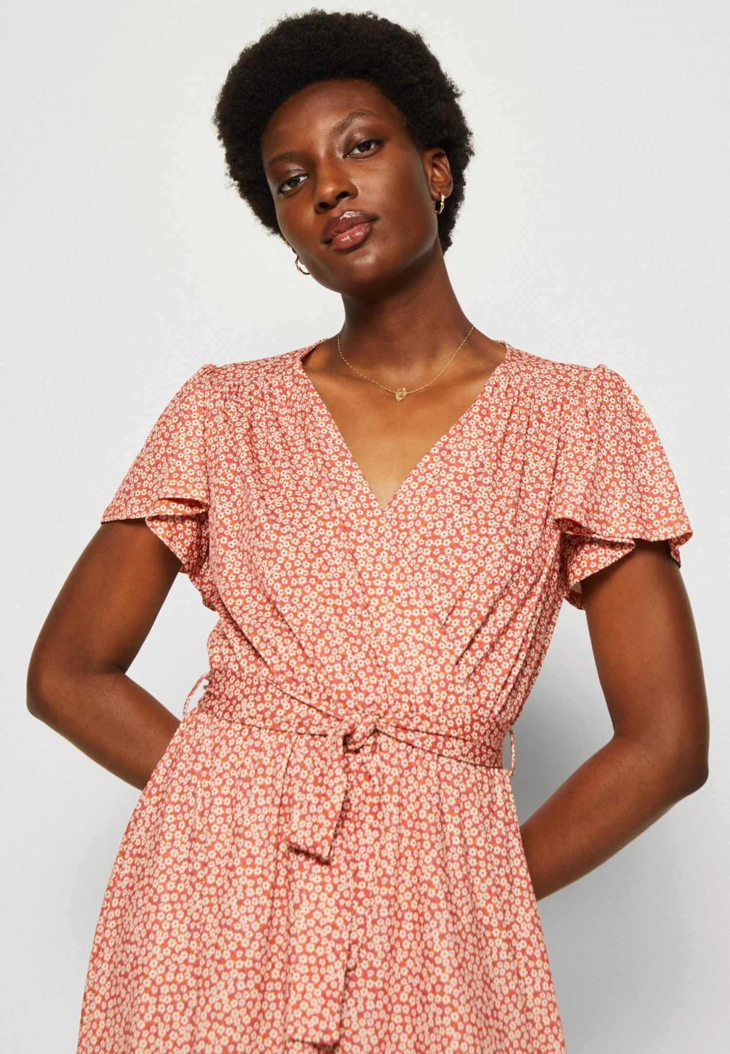 Anna Field Sukienka Letnia - Brown/white - obrazek 6