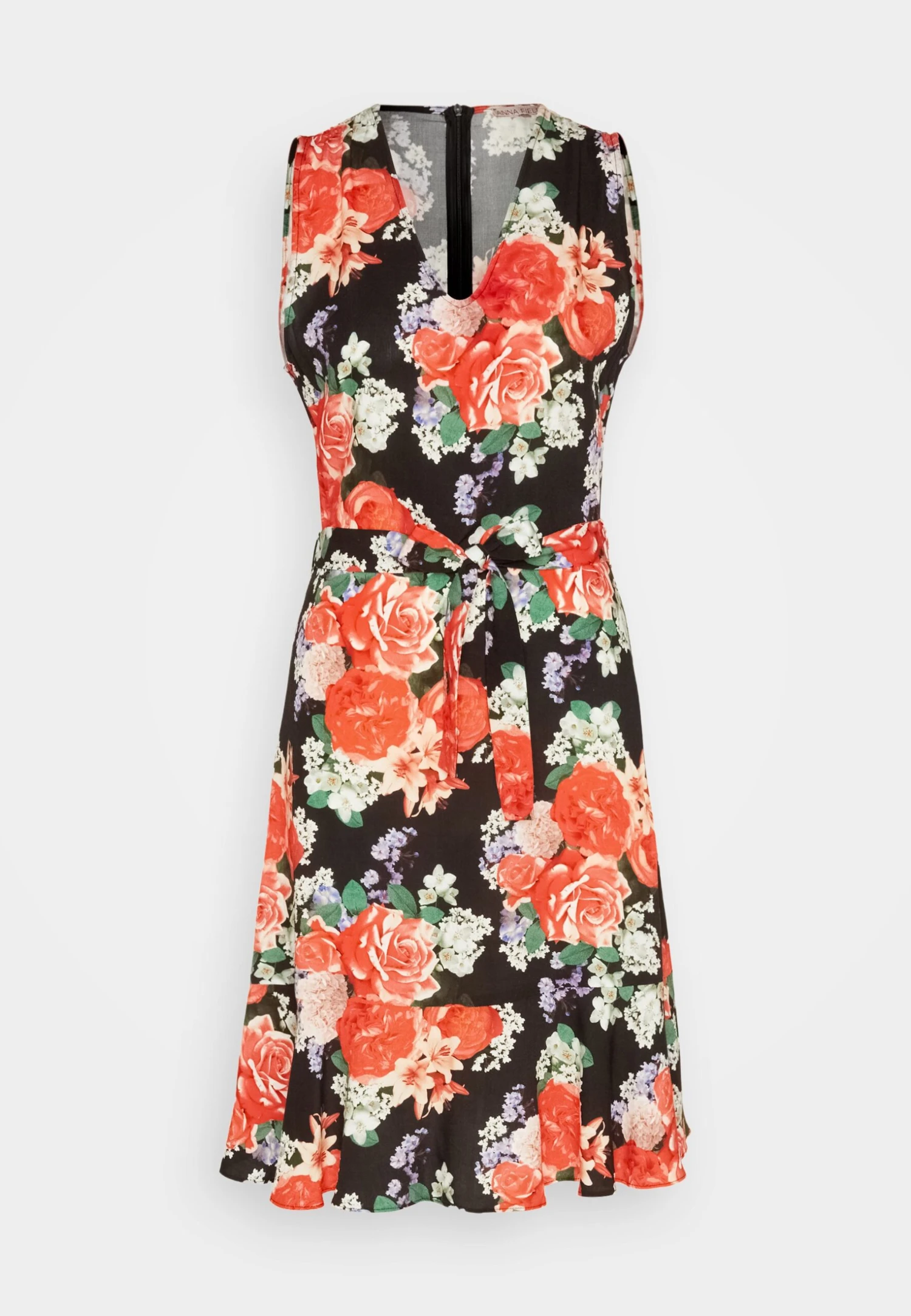 Anna Field Sukienka Letnia - Black/red - obrazek 5