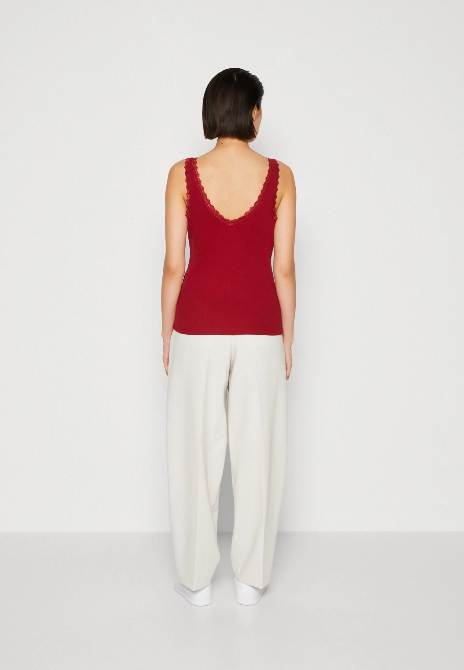 Anna Field Top - Dark Red - obrazek 3