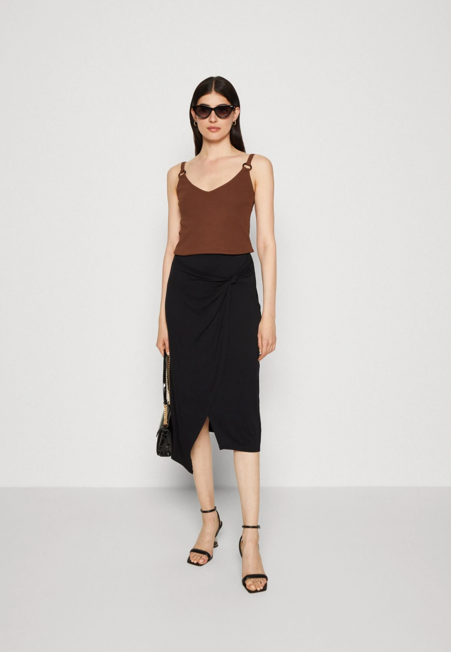Anna Field Top - Dark Brown - obrazek 2